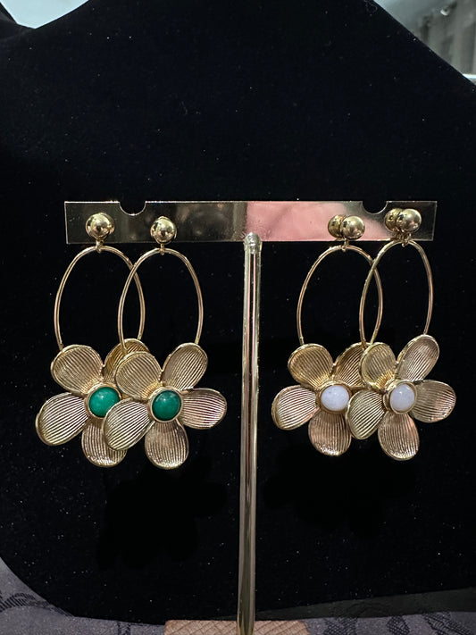 Boucles d’oreilles Fleurs